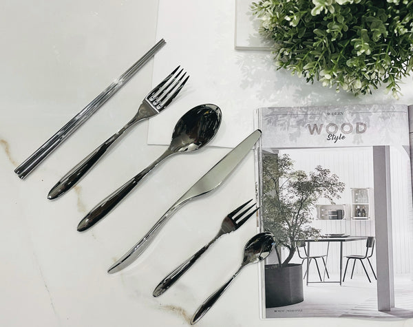 (3 Colors, 6PAX) Classic Cutlery Set